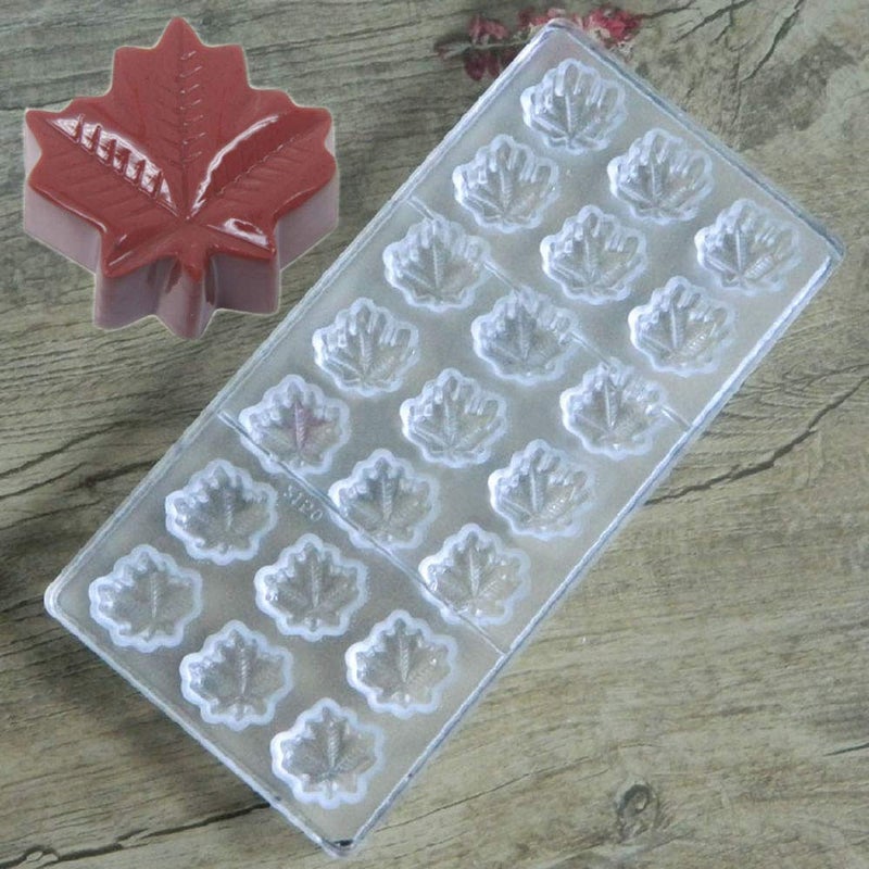 GRAINRAIN Polycarbonate Chocolate Mold DIY Handmade Chocolate Candy Mould Pastry Tools Bakeware Maple Leaf (19380) - Image 2